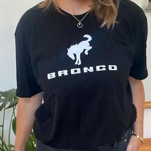 Super soft black Bronco short sleeve t shirt